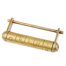 Vintage Combination Lock Alphabet Combination Lock Jewelry Box Padlock Suitable for Wooden Suitcase Drawer