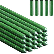 Garden Plant Stakes Green Plant Support Sticks 20PCS Plants Growing Sticks with