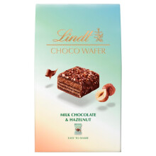 Lindt Choco Wafer Milk Chocolate & Hazelnut Box | 135g | Contains 9