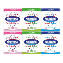 Neutradol Slow Release Gel, Air Freshener and Odour Eliminator, No Plug or Spray Needed, Super Fresh, Fresh Pink & Original, Multipack 6 x 135g