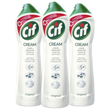 Cif Original Cream Multipurpose Surface Cleaner enriched with a fresh, ocean scent made with 100% natural cleaning particles for gentle and reliable