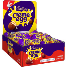 Cadbury Milk Chocolate Creme Eggs, Bulk Pack, Perfect for Easter Egg Hunts, 40 g (Pack of 48)
