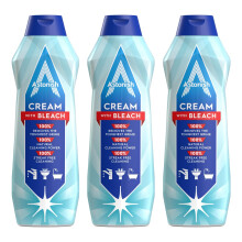 Astonish Specialist Cream Cleaner with Bleach, for Removing Tough Grime and Dirt, Deep Cleaning, 3 x 500ml