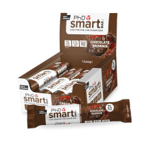 PhD Nutrition Smart Protein Bar Low Calorie, Nutritional Protein Bars/Protein Snacks, High Protein Low Sugar, Chocolate Brownie Flavour