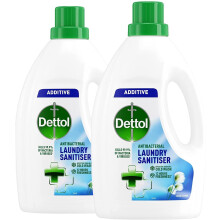 Dettol Antibacterial Laundry Sanitiser Cleanser Additive Fresh Cotton 2 Pack of 1.5L