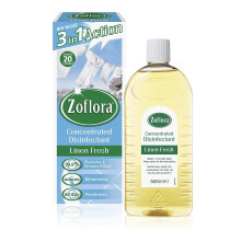 1x Zoflora 3in1 Action Concentrated Disinfectant Linen Fresh 500ml