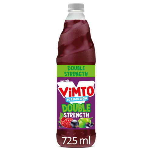 Vimto Original No Added Sugar Double Concentrate Fruit Squash, 725 ml