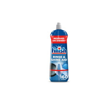 Finish Dishwasher Rinse & Shine Aid, Fresh, 800ml, Ultimate Clean & Diamond Shine, Glass Protection, Spot Prevention, Better Drying vs Finish Deterge