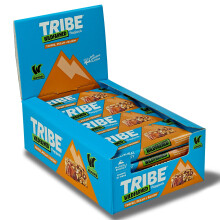 TRIBE x Wildfarmed Vegan Flapjack Bars - Toffee, Pecan & Raisin Oat Bars (16 x 50g Multipack Box) | Healthy Energy Snacks | Source Of Fibre, Natural