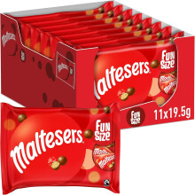 Maltesers Milk Chocolate & Honeycomb Fun Size Bag, 11 x 19.5g - Chocolate Multip