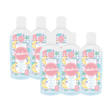 Fabulosa 4 in 1 Concentrated Antibacterial Disinfectant All Purpose Cleaner, 220ml, 6 pack, Bliss Baby Powder