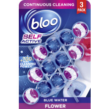 Bloo Self Active Triple Toilet Rim Block and Bowl Cleaner with