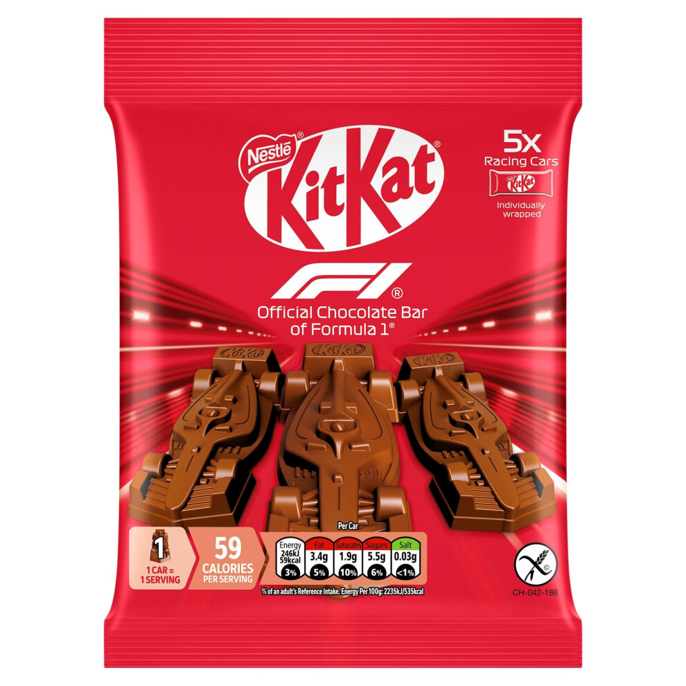 Kitkat F1 Chocolate Car Figure 5 Pack Multipack