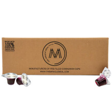 The Miracle Meal Pre-Filled Communion Cups & Wafer Set - Box of 500 | Prepackaged Holy Communion Bread & 100% Concord Grape Juice | Ready to Serve fo