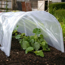 Navoys 1.5m x 45cm x 42cm Grow Tunnel - Rust Proof Small Poly Tunnel for Garden, Cloches for Growing Vegetables, Protect Plants from Bad Weather, Gro
