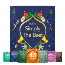 Pukka Herbs Premium Herbal Tea Selection Gift Set Box with Simply The Best Sleeve, Self-Care Eco-Friendly Selection, 45 Tea Bags, 9 Delicious Flavour