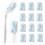Blue Dusters Refills for Cleaning Disposable Cleaning Dusters Hand Duster Refills, 20 Pack Refills with 2 Handle. 1