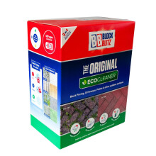 Block Paving Eco Cleaner. 8x 390g Pouches. Removes and Prevents Algae, Moss and Black Spot. Deters Weed Growth for up to 6 Months. Treats 120 sq/m.