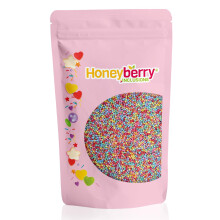 HONEYBERRY INCLUSIONS Rainbow Nonpareils Sprinkles 200g - Natural