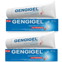 Gengigel Gum Protection Toothpaste 75ml (Pack of 2) – Hyaluronic Acid Toothpaste for Gum Repair, Gum Disease Care & Mouth Ulcer Support, Daily Oral