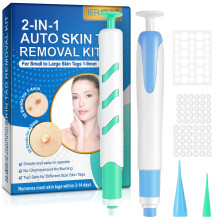 Skin Tag Removal Kit with Pen 2-in-1 Skin Tag Remover for 1-9mm Skin Tags Fast W