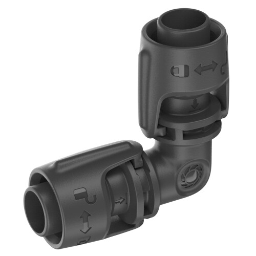 Gardena Gardena Micro-Drip-System L-Piece 13 mm (1/2 inch): Pipe Connector for Changing