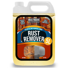 MultiWare Rust Remover For Metal 5L | Rust Remover Liquid | Removes Rust On ALL Metals | Easy To Use | Water Soluble | Non Corrosive | Removes Rust R