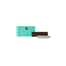 RITUALS The Ritual of Karma Car Air Freshener Set – 1 Reusable Wooden Holder + 2 Refills – Lotus & White Tea – 2 x 3 g