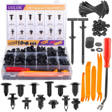 Uolor 335PCS Bumper Retainer Clips, Plastic Rivets Fasteners Push