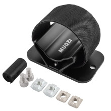 MUQZI Bike Rear Wheel Mount, Aluminum Alloy Bicycle Rear Wheel Fixed Holder Car Carrier Rack Installation Mount, Black