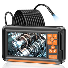 Endoscope Camera with Light, 4.3'' IPS Screen 1920P HD Borescope Inspection Camera with Upgraded Smart Chip 7.9mm IP67 Plumbing Tools for Automotive,