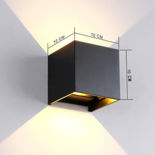 12W LED Εσωτερικού/Εξωτερικού Χώρου Επιτοίχιο Φωτιστικό IP65 Ρυθμιζόμενο Μοντέ 1