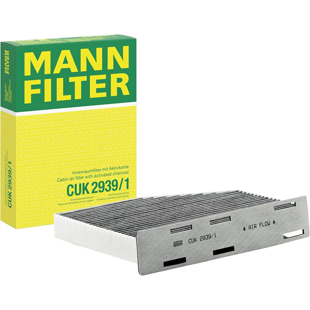 Mann-Filter Cuk 2939/1 Cabin Air Filter - Pollen Filter With 5000641062240