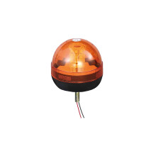 Maypole 12/24V 40x3W LED Amber Flashing Warning Beacon Single Bolt Fixing for Vans, Tractors, Recovery Vehicles, Forklifts