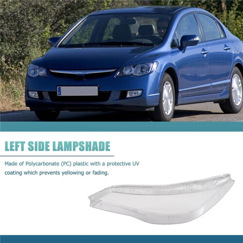 Car Front Left Side Headlight Clear Lens Lamp Shade Shell Cover for   FD 2006 2007 2008 2