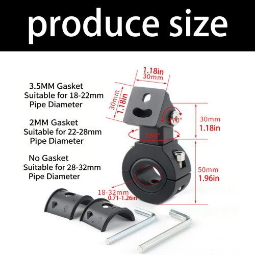 Heavy Duty Motorcycle Place Light Brackets with 6Mm Hole Easy 2
