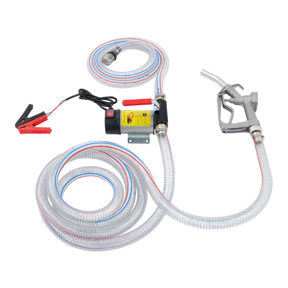 Diesel Transfer Pump, 12V 45L/Min Electric Fuel Transfer Pump Kit, 9.9Gpm Electric Diesel Transfer Pump With 2M Inlet Hose And 4M Outlet Hose 1138291807400