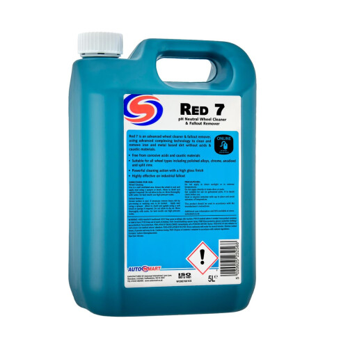 Autosmart RED 7, PH Neutral Wheel Cleaner, 5L, Official