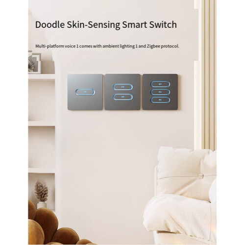 Tuya Zigbee Intelligent Button  Dual Control Multi-Control  Home  Voice Control Remote  1 Gang 2