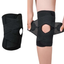 Urheilupolvisuojat - Unisex - Musta - Nailon, spandex - Erittäin ohuet ja hengittävät