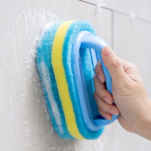 Puhdistusharja, sienipuhdistusharja mukavalla ergonomisella kahvalla, kylpyhuoneen puhdistusharja