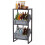 Costway 3-Tier Floor Bottle Crate Shelf for Kitchen Garage With Adjustable Angles 1