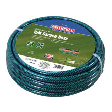 Faithfull 15M (49ft) Reinforced Hose 12.7mm (1/2 Inch) Diameter – PVC Garden Hose Pipe