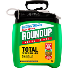 Roundup Fast Action Weedkiller Pump 'N Go Spray – 5L Ready-to-Use Glyphosate Formula – Kills Weeds & Roots with Visible Results in 1-2 Days – Re