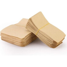 100 kpl Kraft-siemenpusseja, minikirjekuoria, vintage-paperia siemenille, karkeille, koruille, 6 x 10 cm