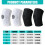 Adjustable Knee Brace with Side Stabilizers Patella-Black M 4