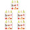 5Ensembles Mini Support De Gâteaux ABS Décoratif Pour Vitrine Jouet 5