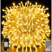 100 m 1000 LED-jouluvalosarja, IP44 vedenpitävä, kaukosäätimellä, 8 tilaa, juhlakoriste jouluun ja häihin,