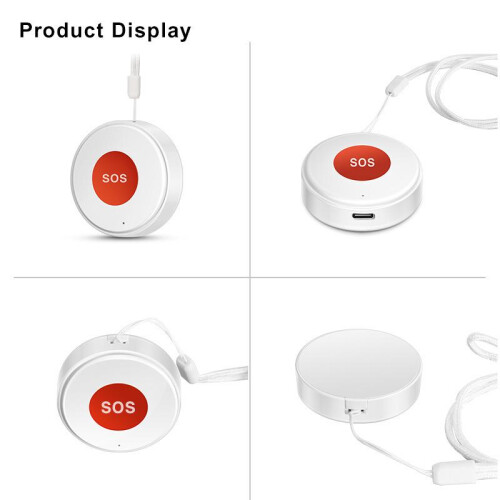 Tuya Smart WiFi Security SOS Button, APP Emergency Scene Linkage Smart Switch, Built-in Rechargeable Battery, Panic Alarm Button 2