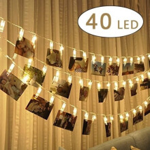 LED-valoketju - MC - 40 - 4 m - Paristot - Läpinäkyvä pidike - Sisä-/Ulkokäyttöön